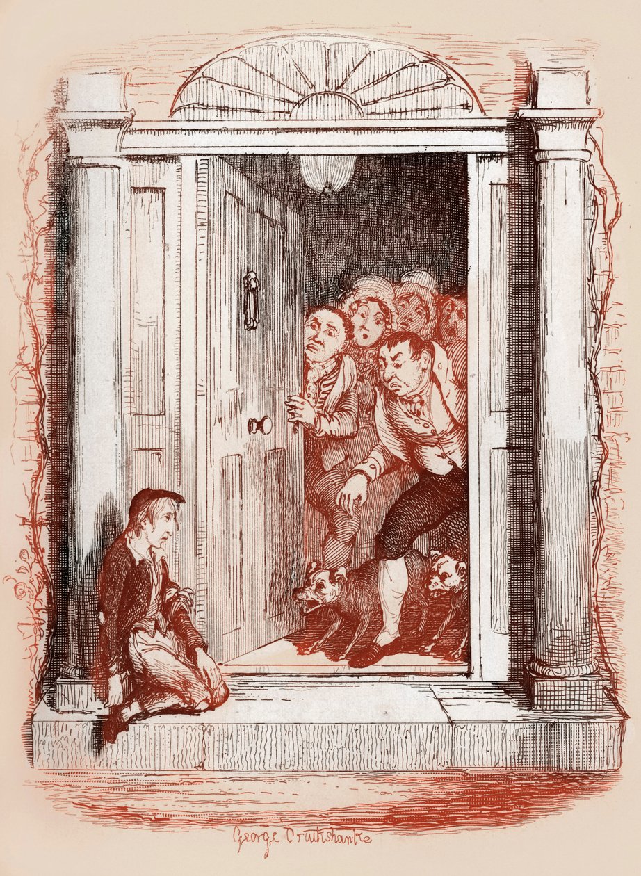 „Przygody Olivera Twista” Charlesa Dickensa autorstwa George Cruikshank