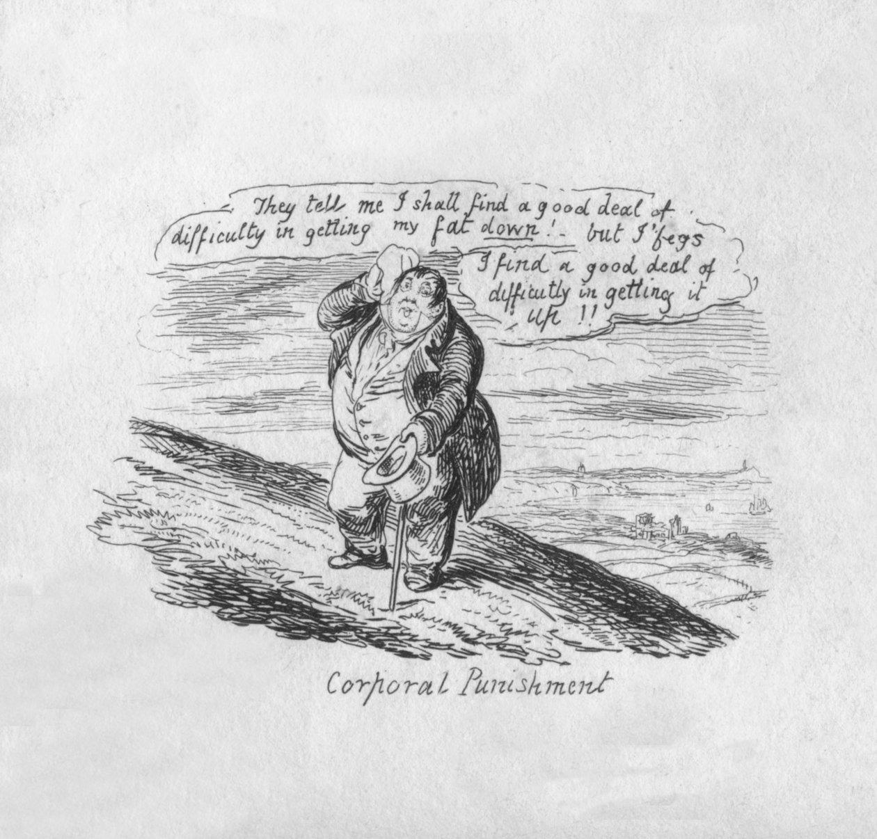 Kara cielesna, 1829 autorstwa George Cruikshank