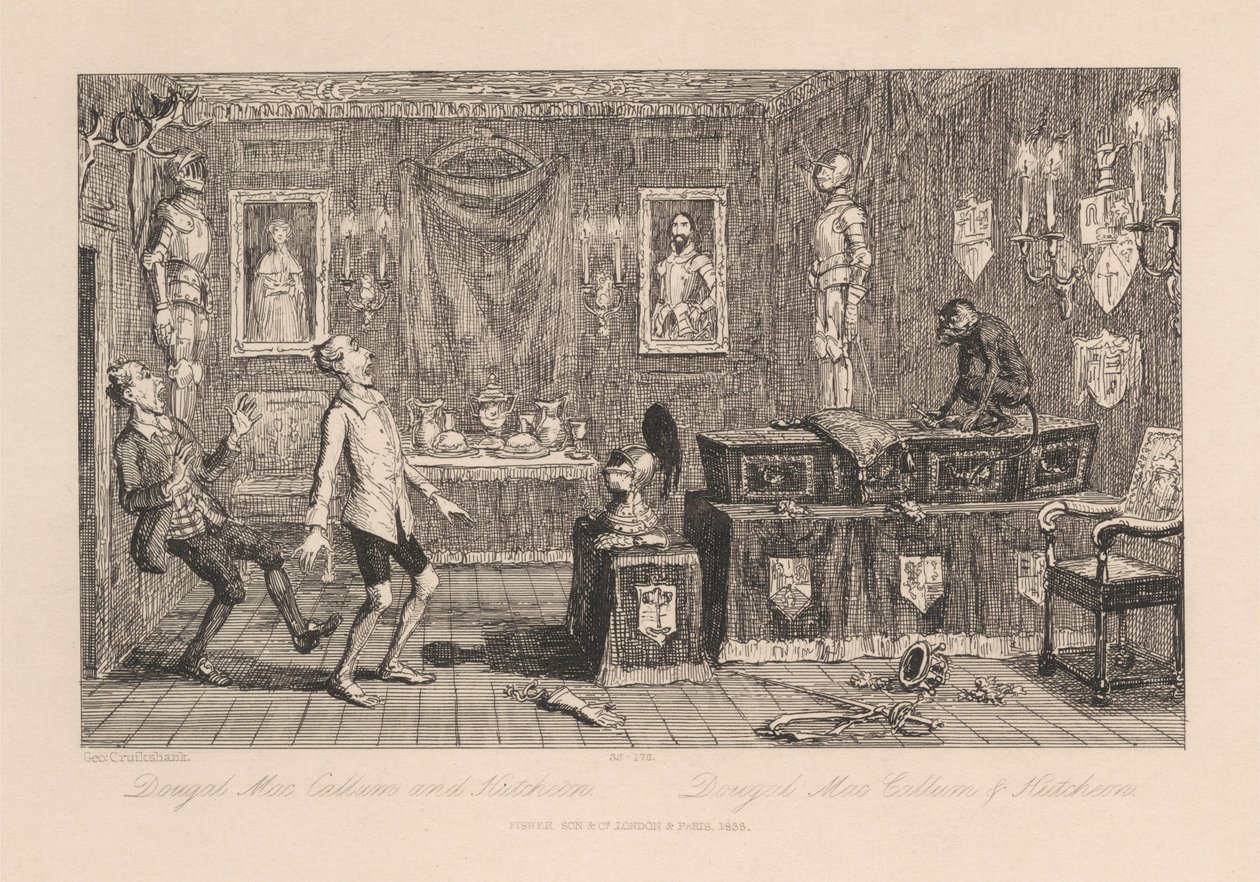 Dougal Mac Callum i Hutcheon autorstwa George Cruikshank