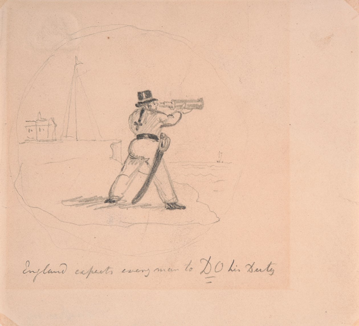 Anglia oczekuje, że każdy człowiek będzie wykonywał swój obowiązek autorstwa George Cruikshank