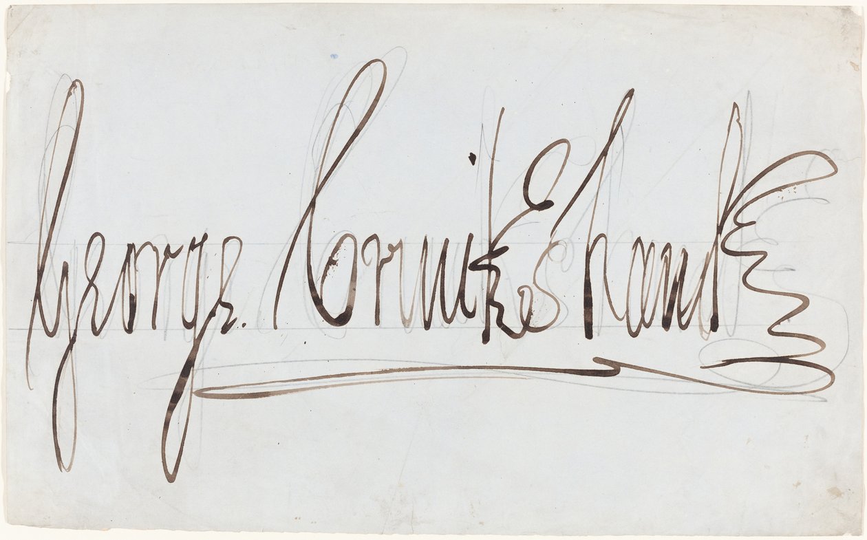 George Cruikshank (ozdobny podpis) autorstwa George Cruikshank