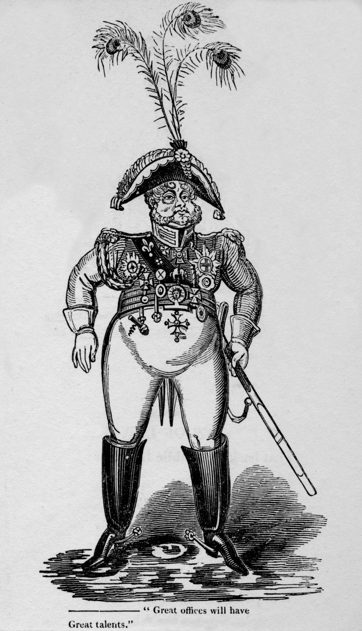 „Wielkie urzędy będą miały wielkie talenty”, 1819. autorstwa George Cruikshank