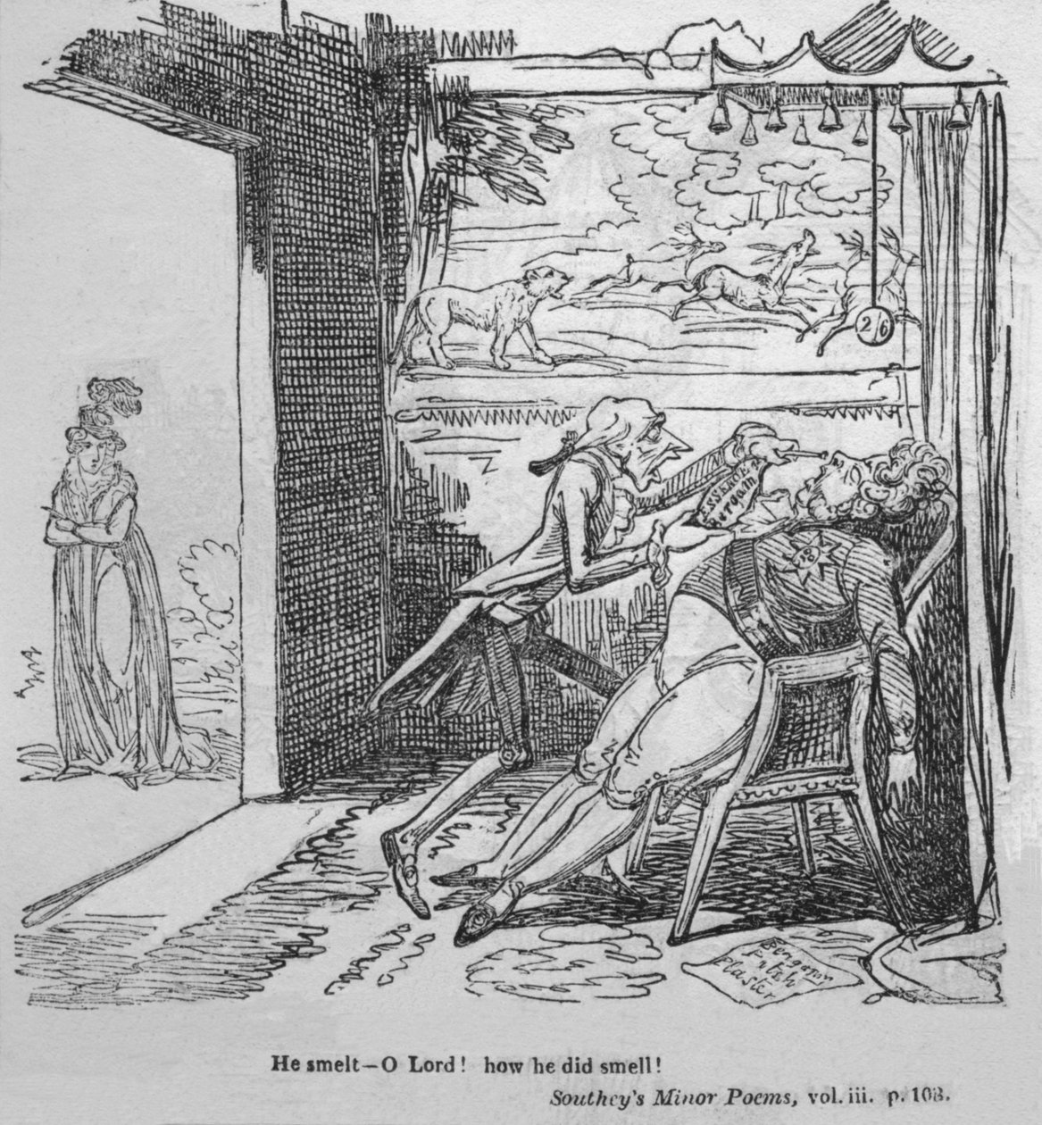 Pachniał - O Panie! Jak pachniał!, ok. 1820. autorstwa George Cruikshank