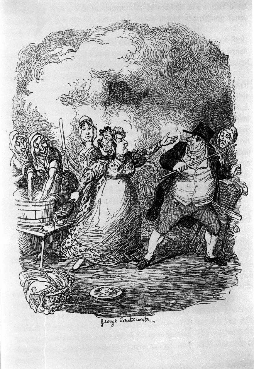 Ilustracja do „”Oliviera Twista”” (Olivier) autorstwa Charlesa Dickensa (1812-1870), autorstwa George