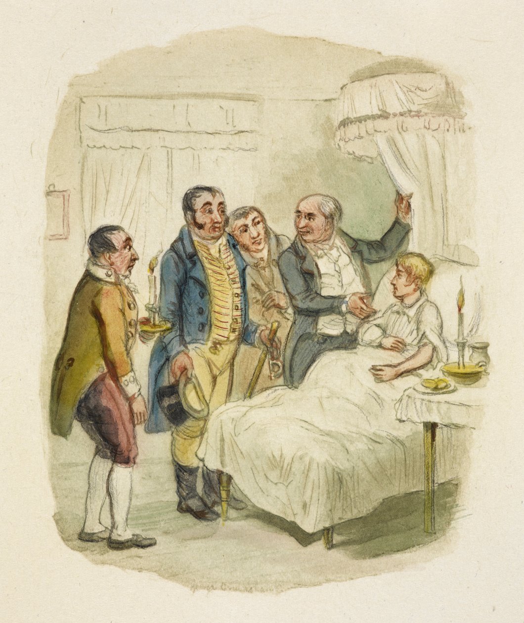 Ilustracja do filmu "Oliver Twist" autorstwa George Cruikshank
