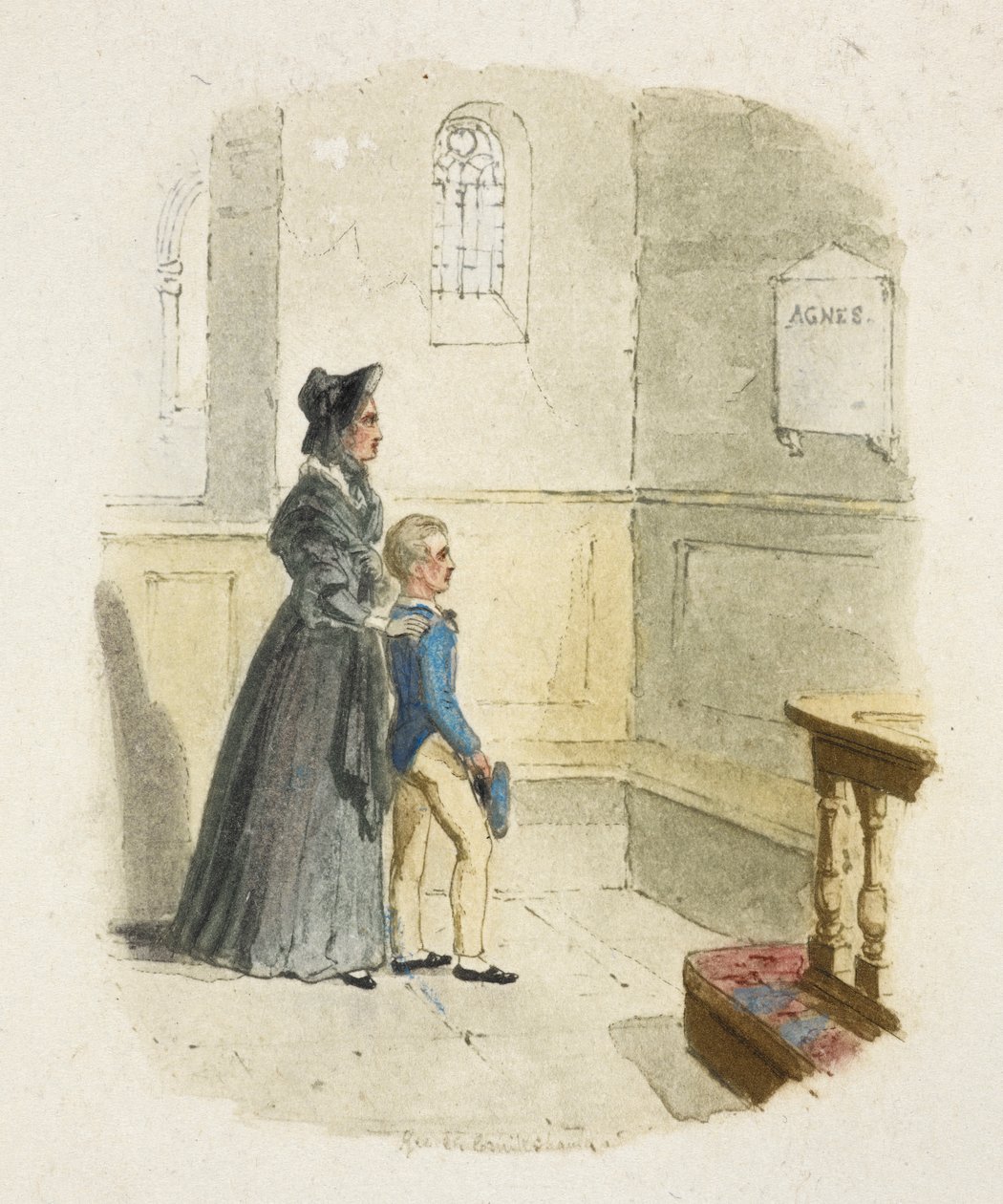 Ilustracja do filmu "Oliver Twist" autorstwa George Cruikshank