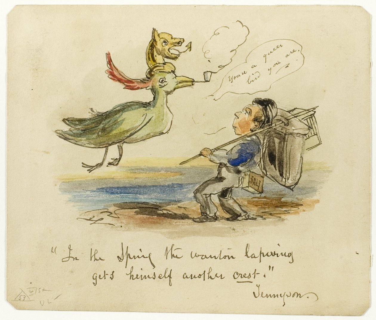 Wiosną czajka Wanton zdobywa kolejny herb autorstwa George Cruikshank