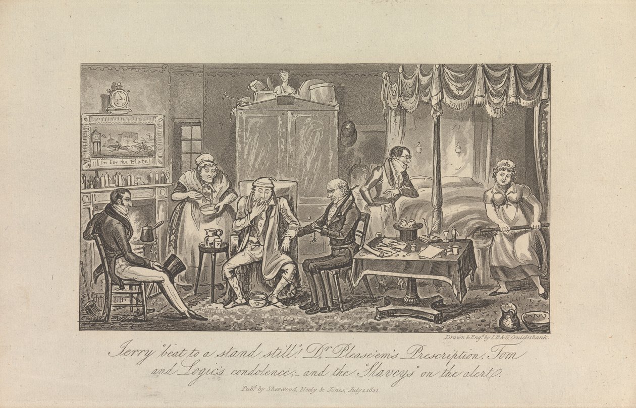 Jerry „pokonał do zatrzymania!” autorstwa George Cruikshank
