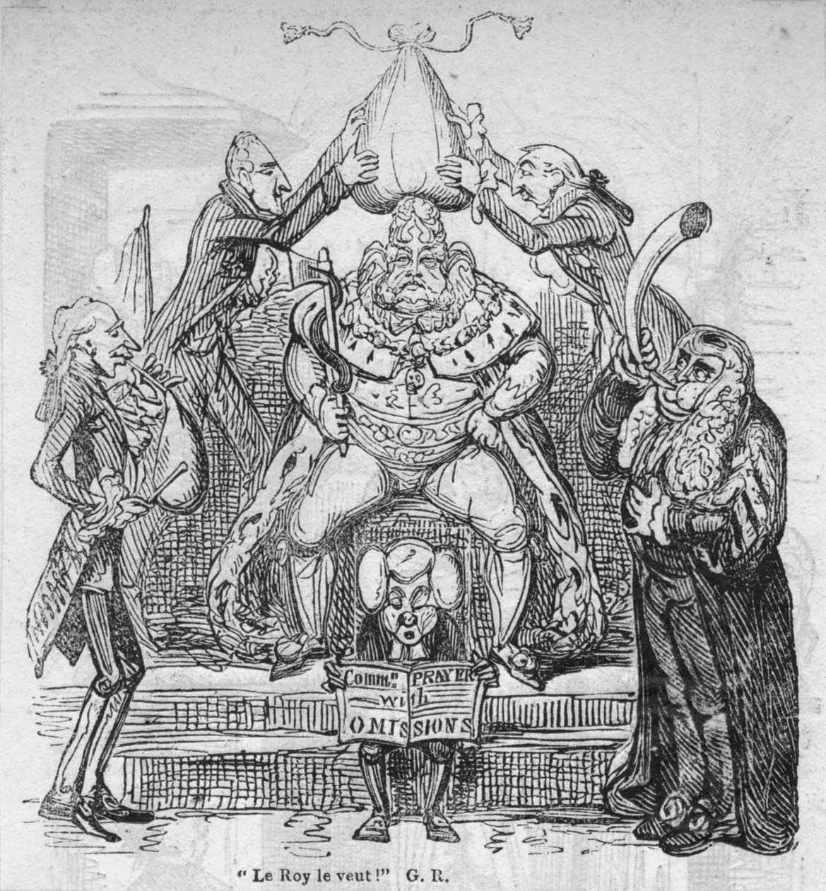 Roy tego chce! GR, ok. 1820. autorstwa George Cruikshank