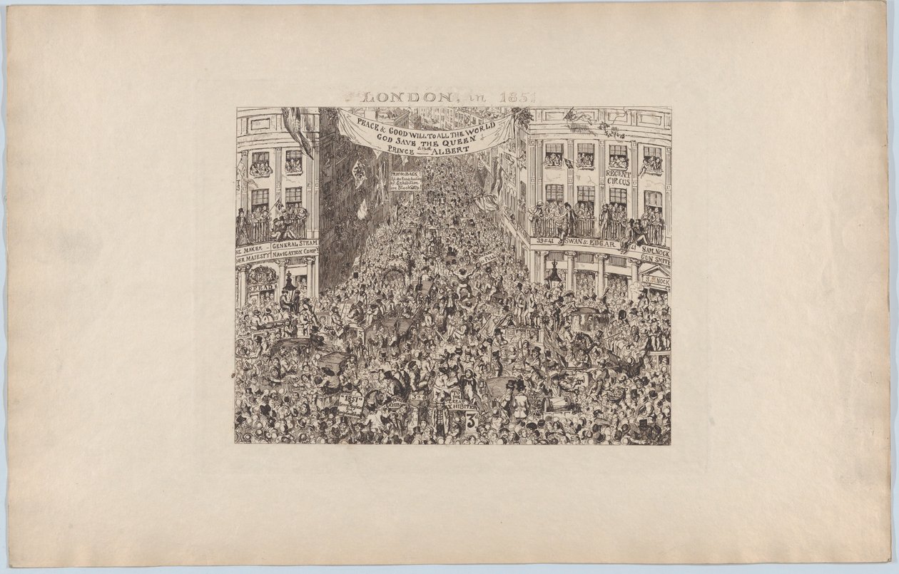 Londyn, 1851, 1851., 1851. autorstwa George Cruikshank