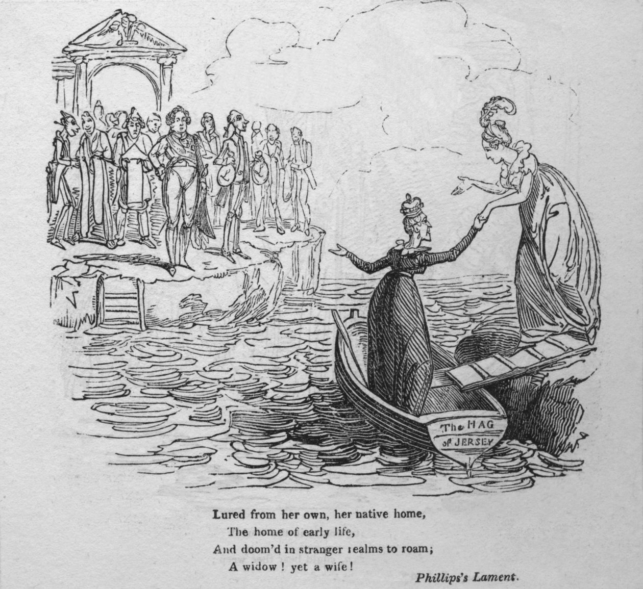 Zwabiona z własnego, rodzinnego domu..., ok. 1820. autorstwa George Cruikshank