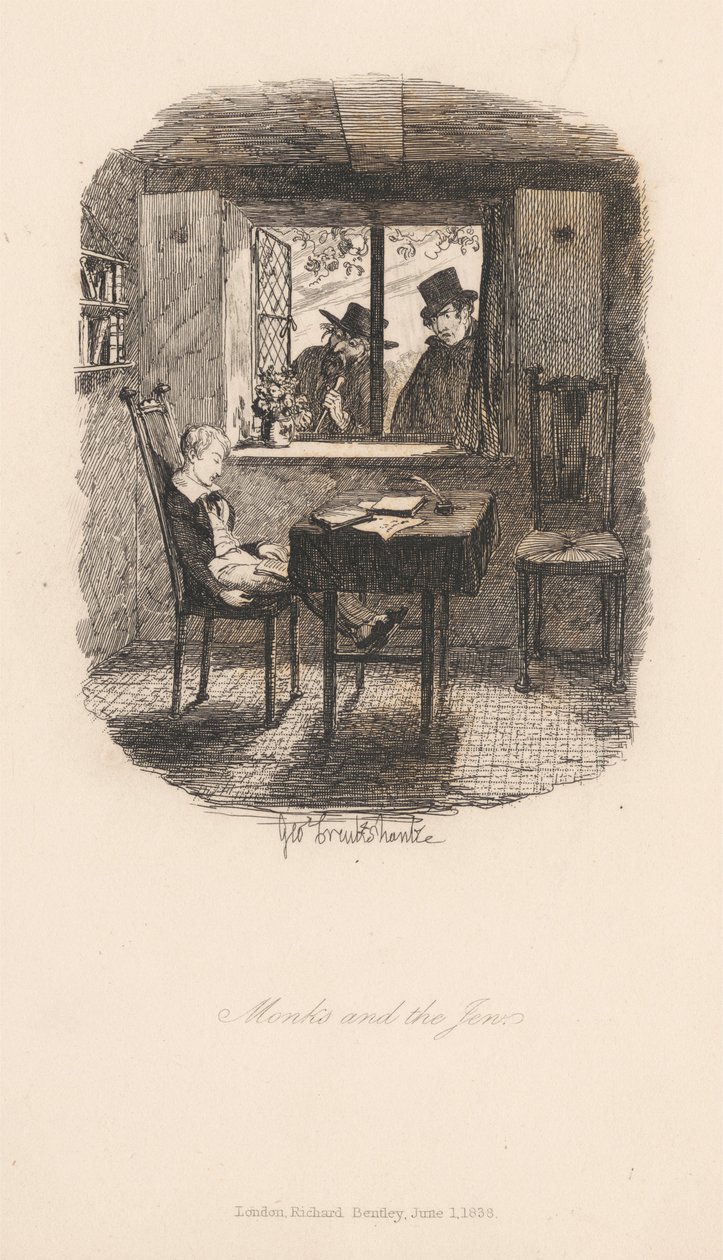 Mnisi i Żyd autorstwa George Cruikshank