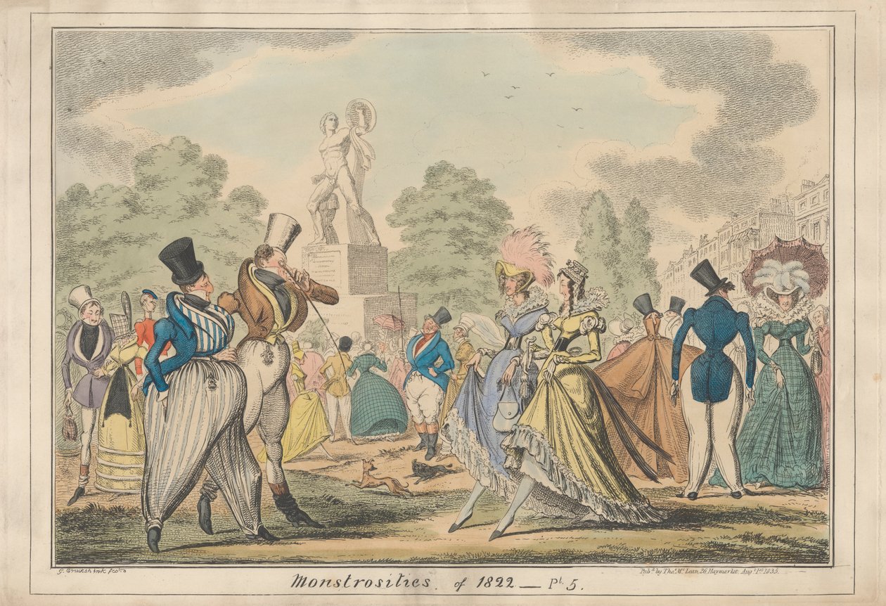 Monstruosidades de 1822 - Pt. 5polonês autorstwa George Cruikshank
