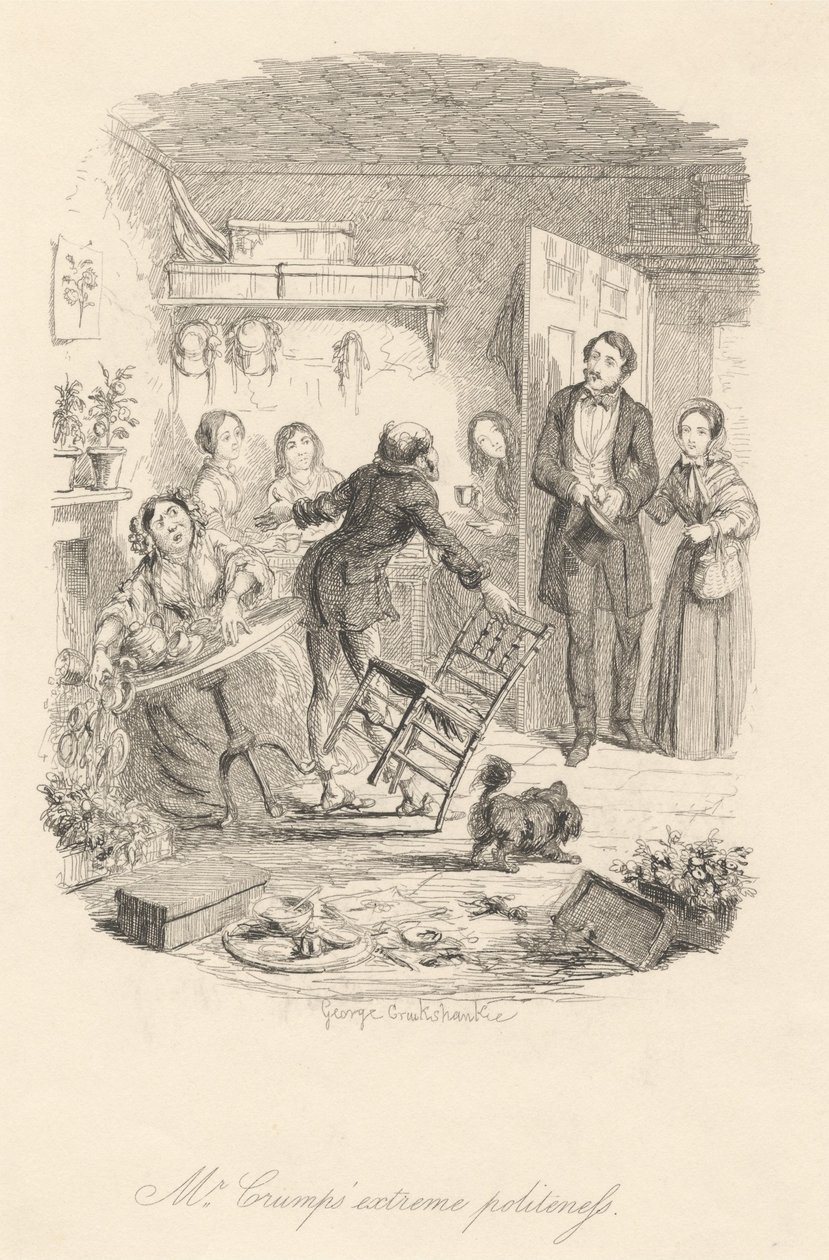 Niezwykła uprzejmość pana Crumpa autorstwa George Cruikshank