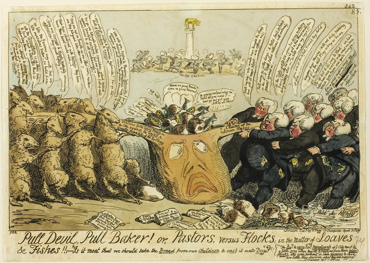 Pull Devil, Pull Baker! autorstwa George Cruikshank