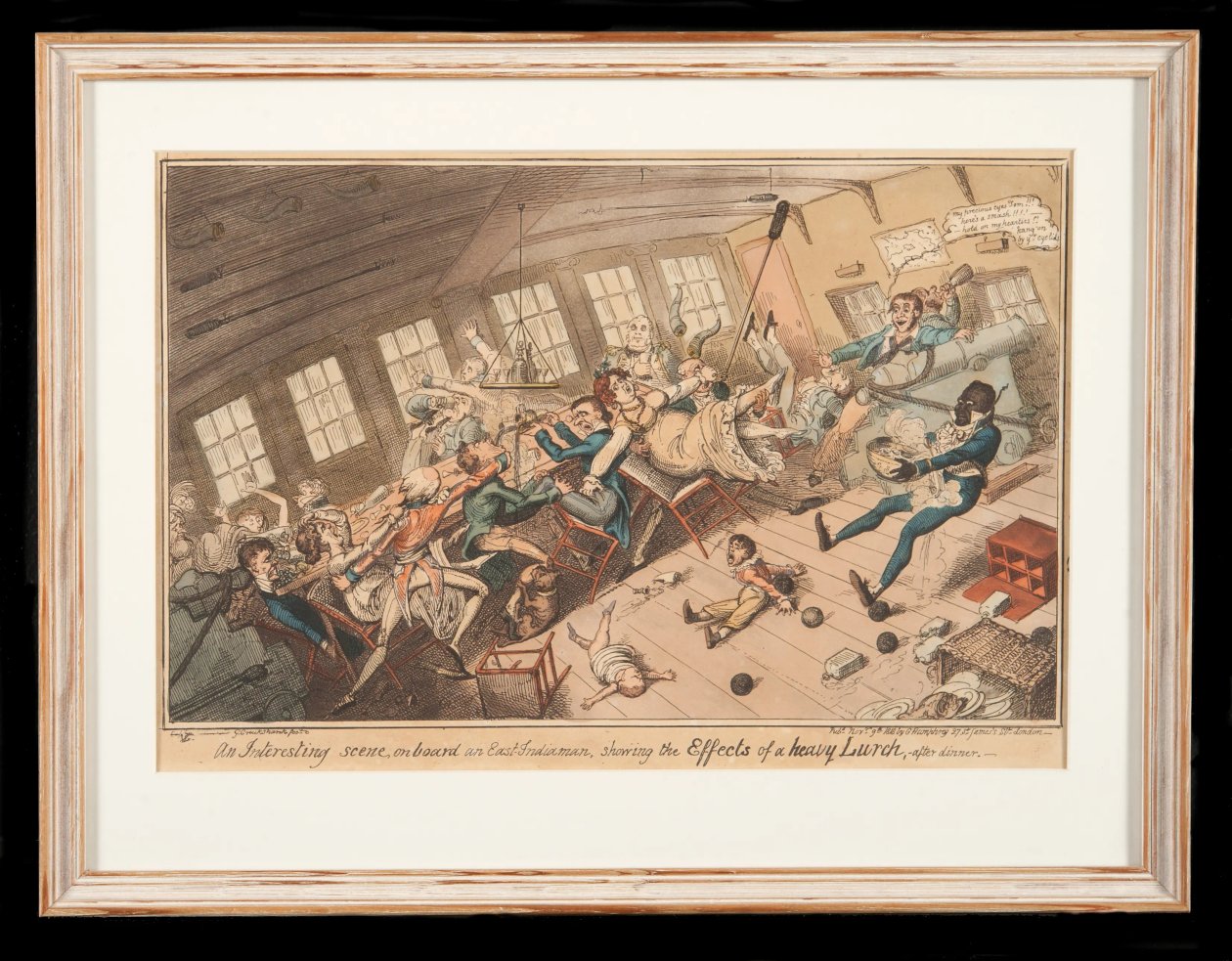 Salon w ruchu autorstwa George Cruikshank