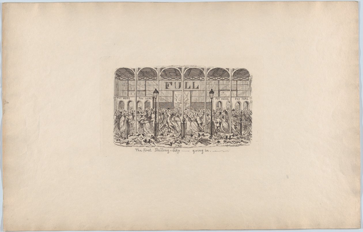 Pierwszy dzień wejścia szylinga, 1851., 1851. autorstwa George Cruikshank
