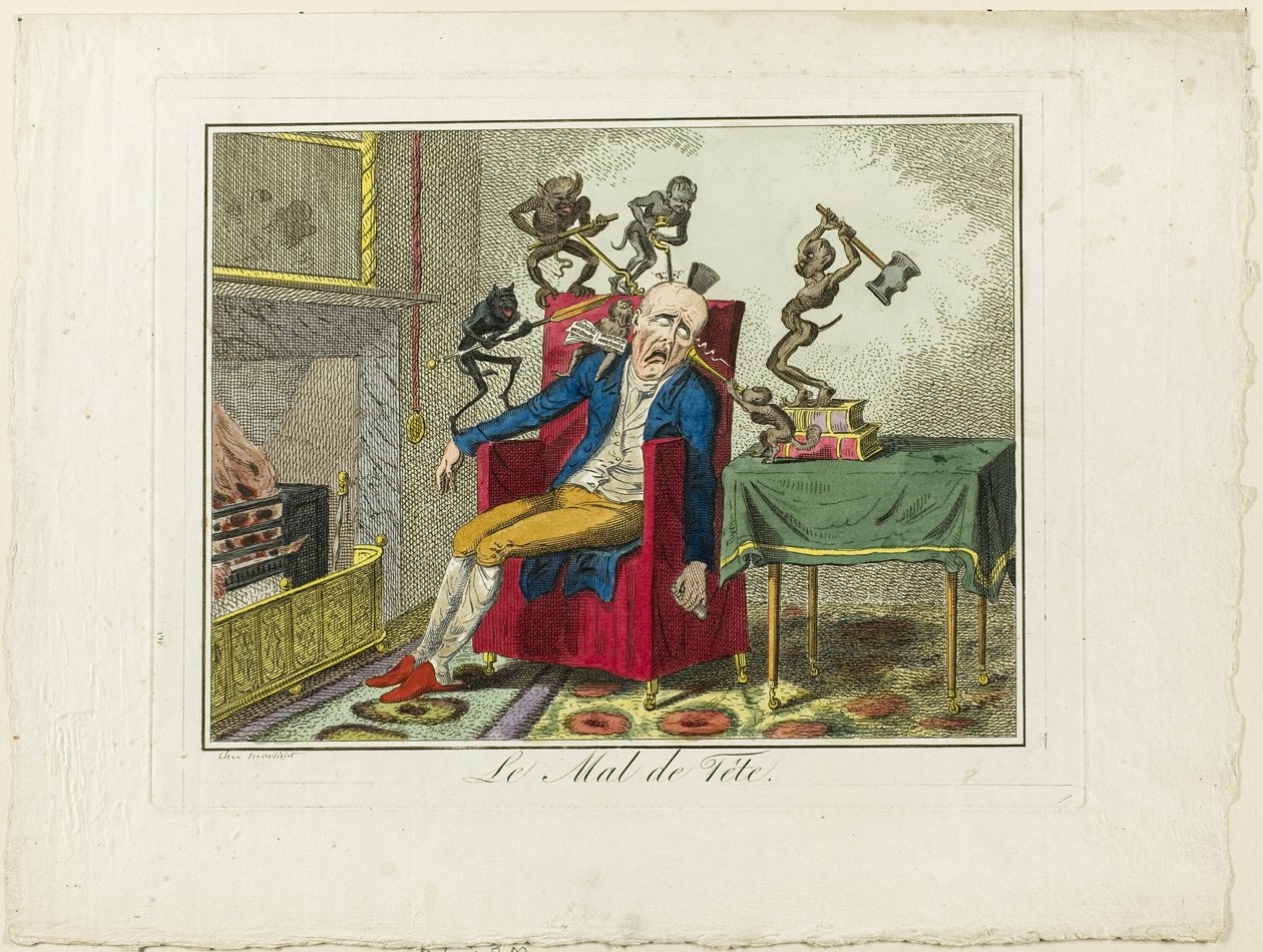 Ból głowy autorstwa George Cruikshank