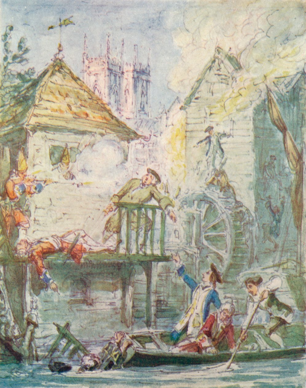 Córka Skąpców: 1920, Rozproszenie Klubu Jakobitów, ok. 1842, 1913 autorstwa George Cruikshank