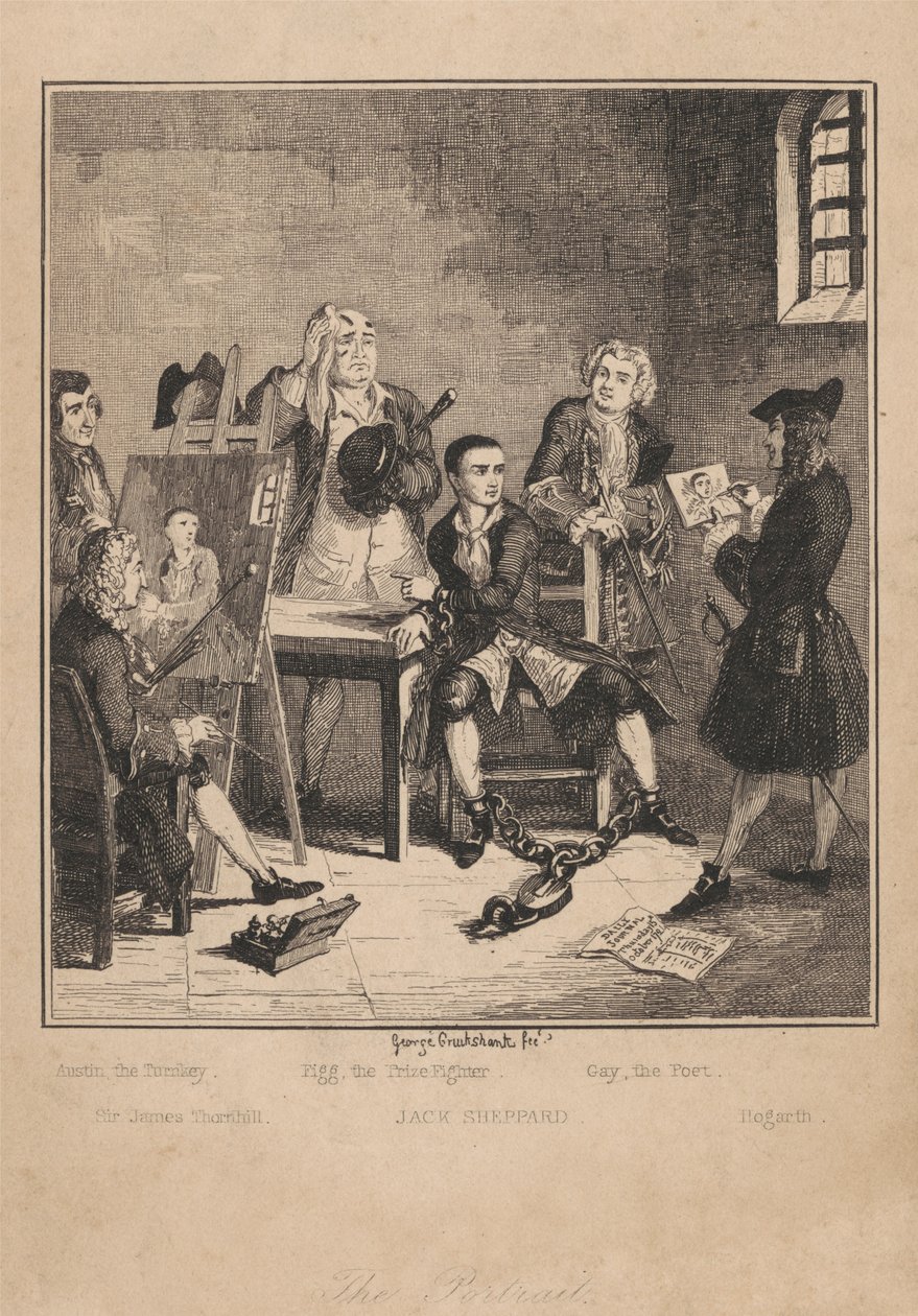 Portret autorstwa George Cruikshank