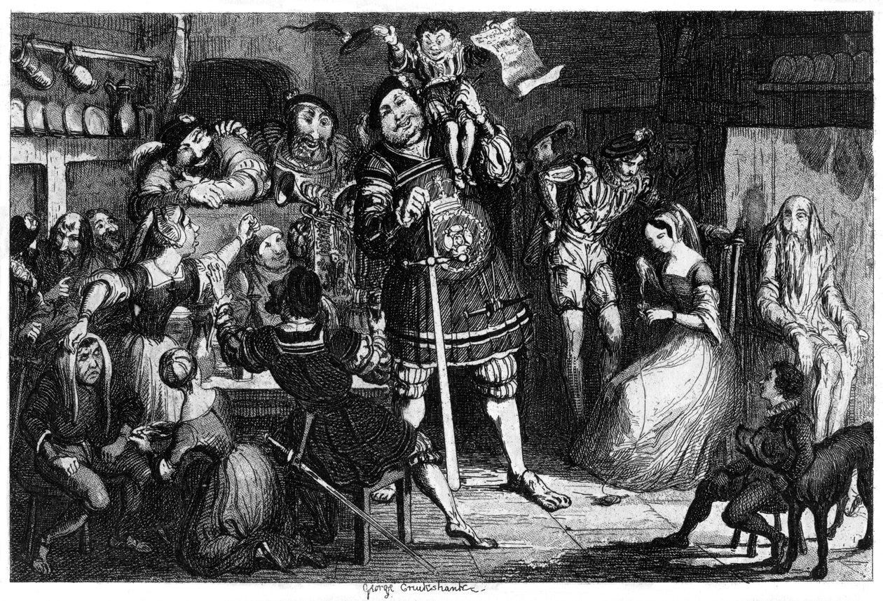 Kamienna Kuchnia, 1840 autorstwa George Cruikshank