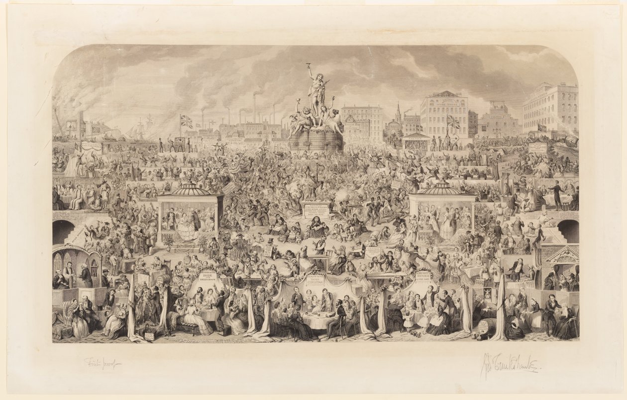 Kult Bachusa autorstwa George Cruikshank