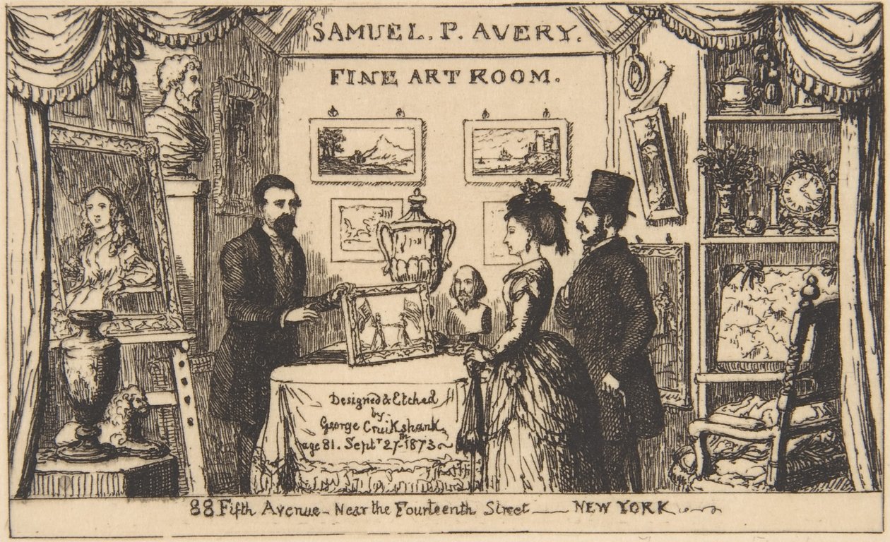 Karta reklamowa dla Samuela P. Avery