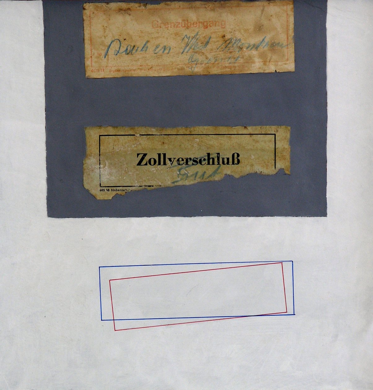 CCC (Kolaż odprawy celnej) (media mieszane) autorstwa George Dannatt
