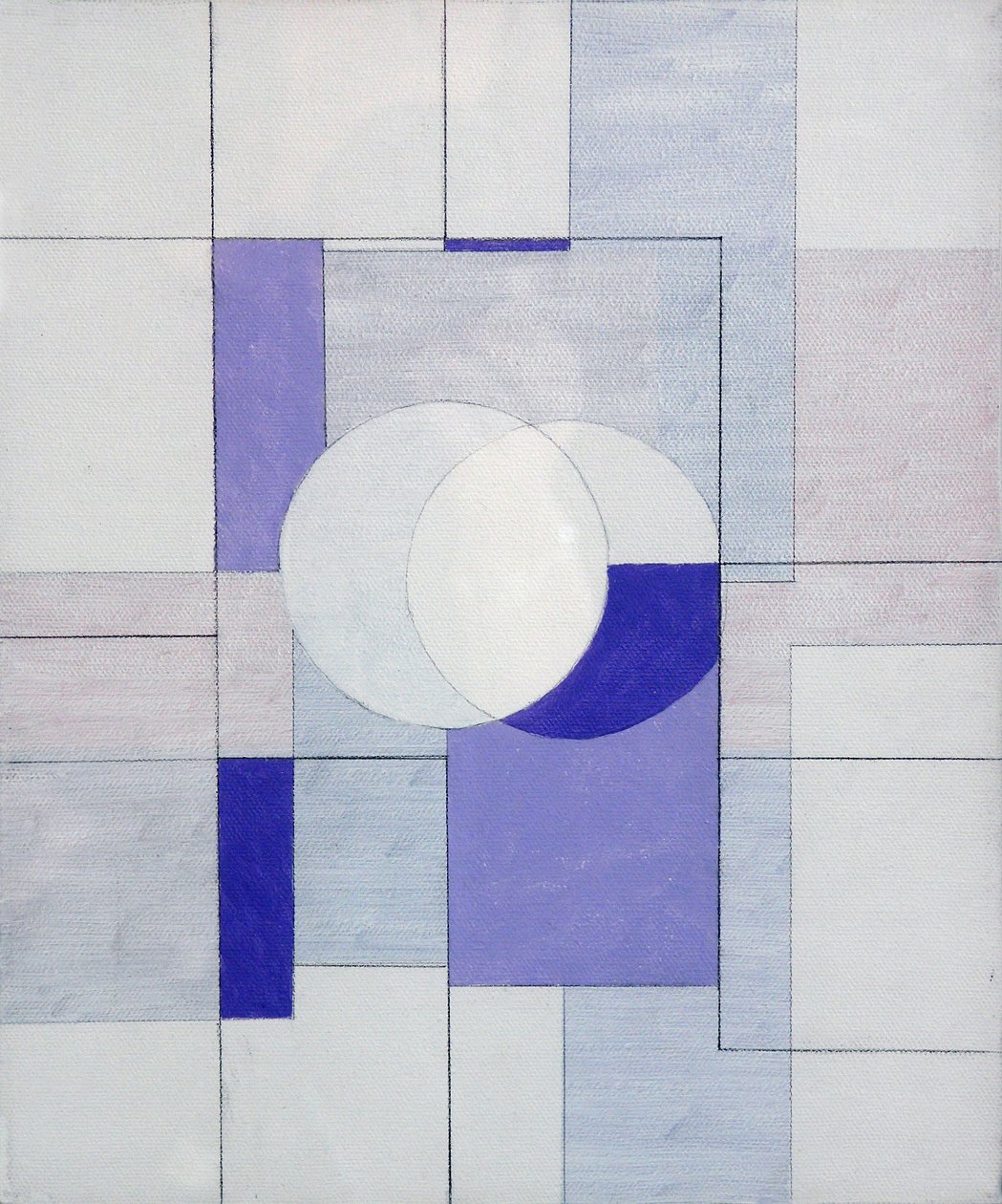 Echo ciszy, 2002 (olej i ołówek na płótnie) autorstwa George Dannatt