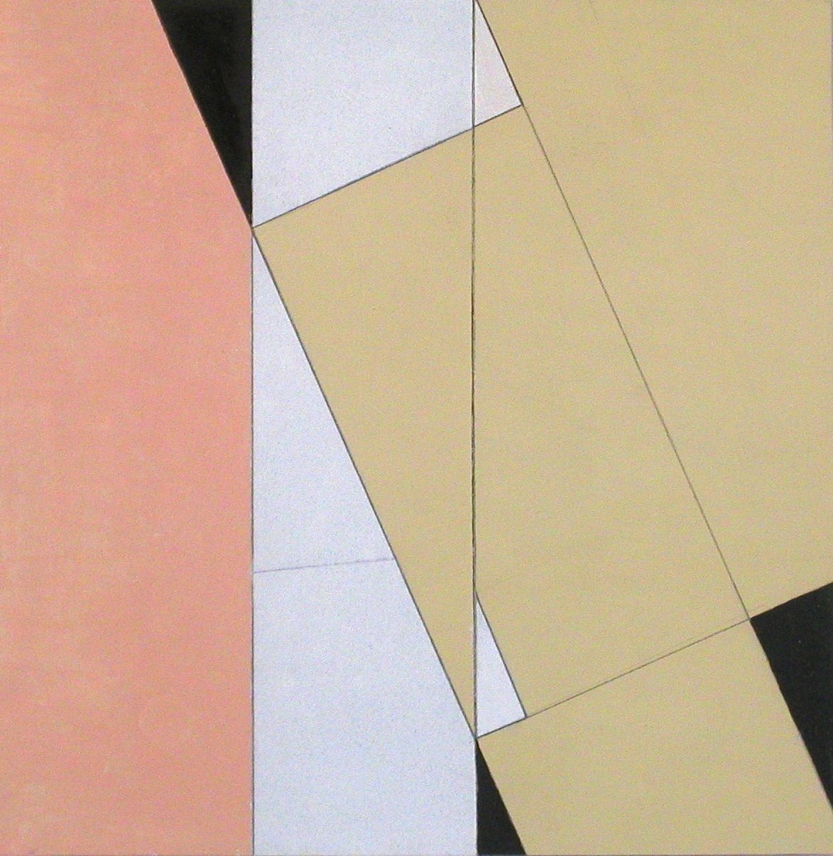 Stosunek przestrzenny, nr 2, 2003 (olej na papierze i tekturze) autorstwa George Dannatt