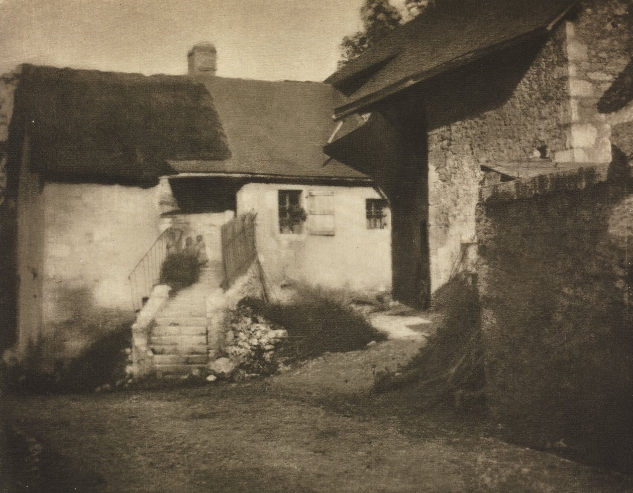 Praca z kamerą: domy w pobliżu Aix-les-Bains autorstwa George Davison