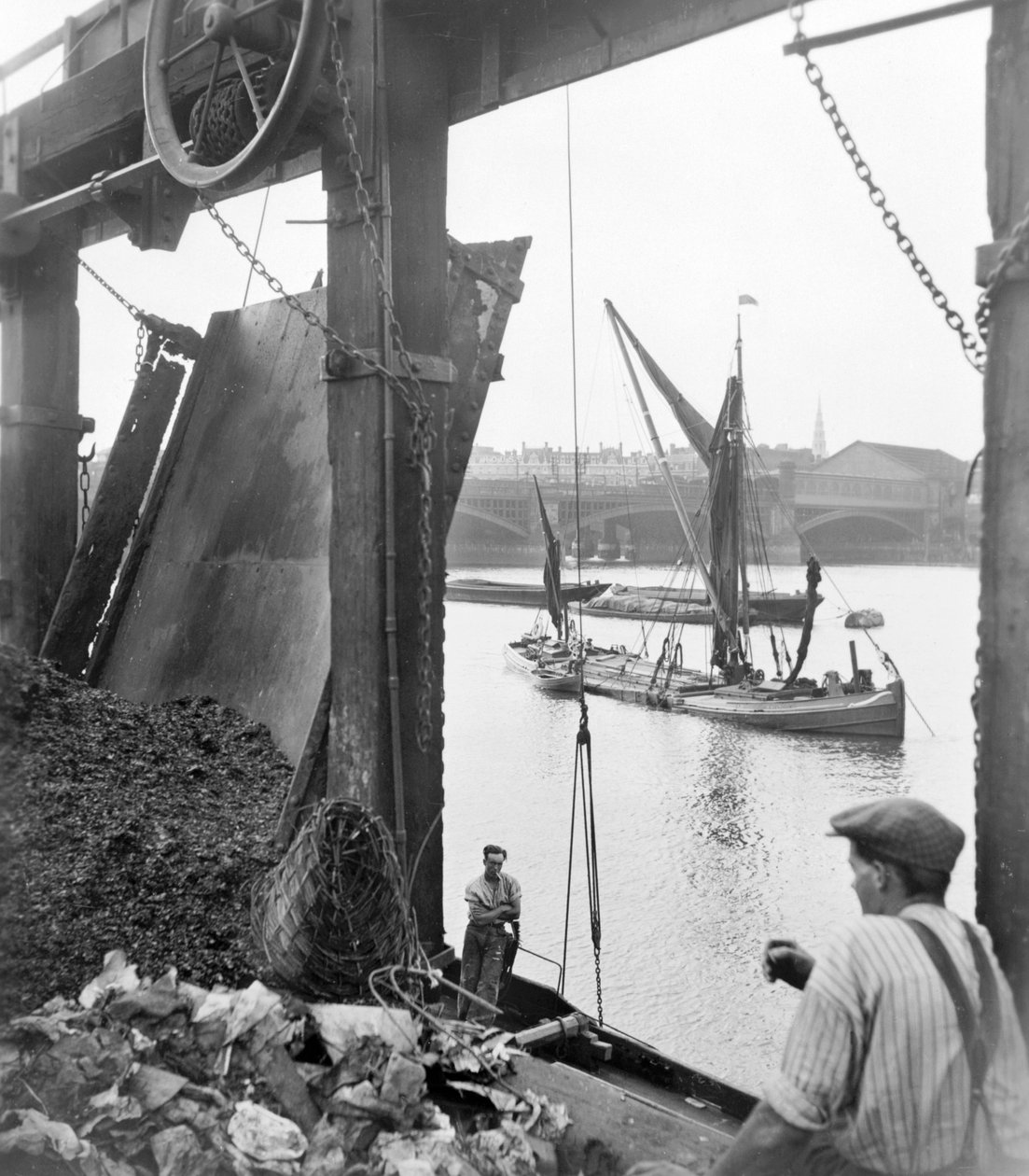 South Bank, Lambeth, Londyn, przed 1933 autorstwa George Davison Reid