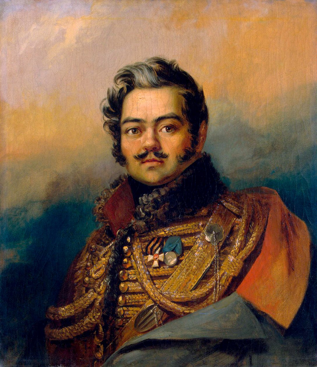 Denis Davydov, rosyjski żołnierz i poeta, ok. 1828. autorstwa George Dawe