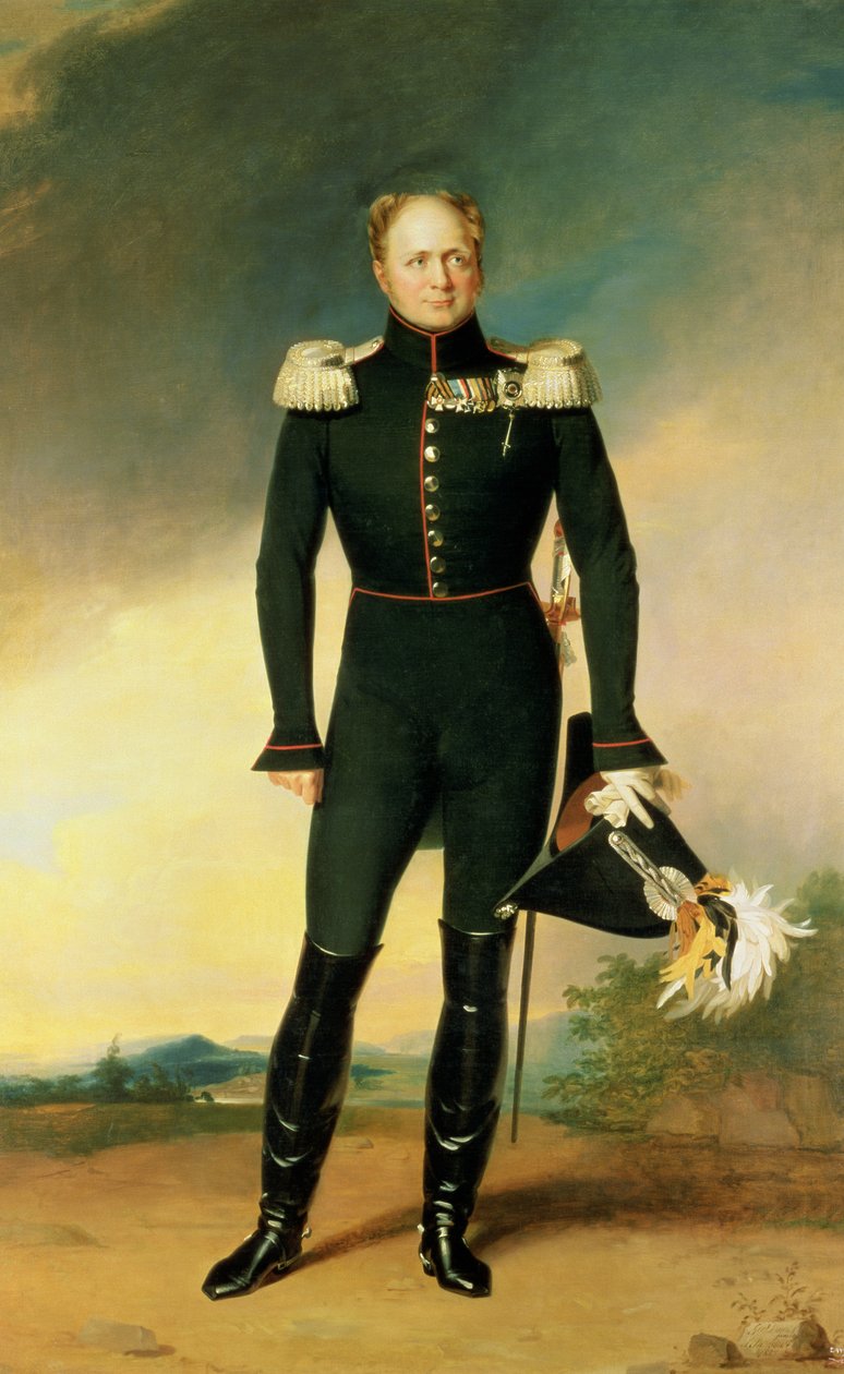 Portret cesarza Aleksandra I (1777-1825) 1825 (olej na płótnie) autorstwa George Dawe