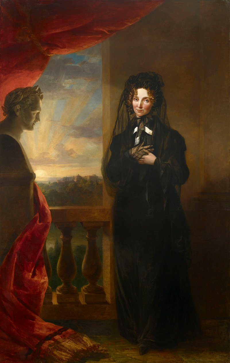 Portret cesarzowej Elżbiety Aleksiejewny 1779-1826 w stroju żałobnym, po 1825 r. autorstwa George Dawe