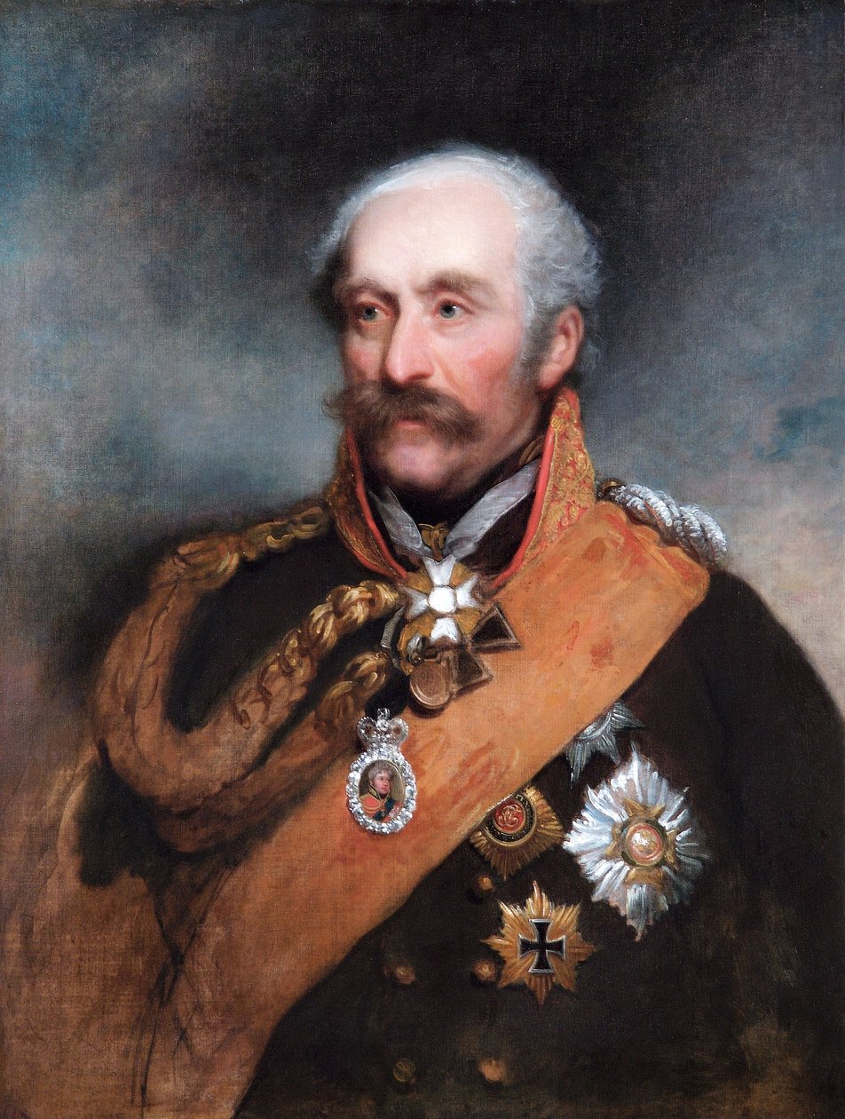 Portret feldmarszałka Blüchera, żołnierza pruskiego, ok. 1818 r. autorstwa George Dawe