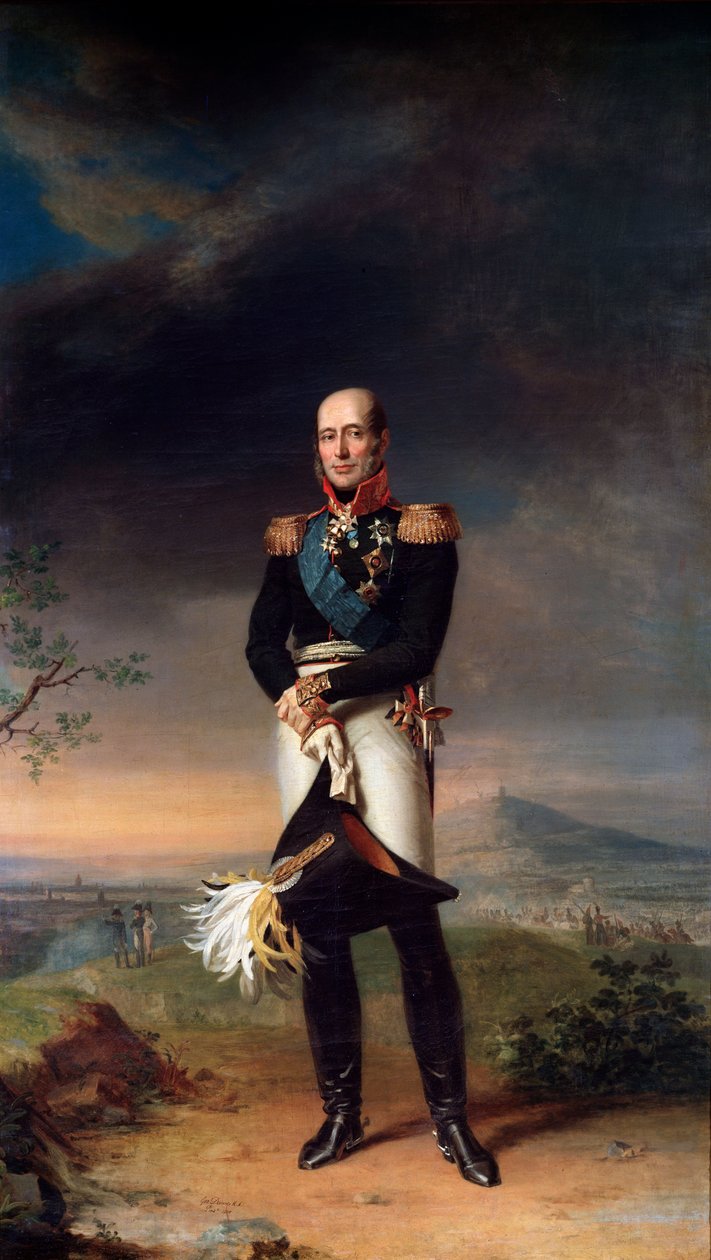 Portret feldmarszałka hrabiego Michaiła Barklay-de-Tolli, 1829 autorstwa George Dawe