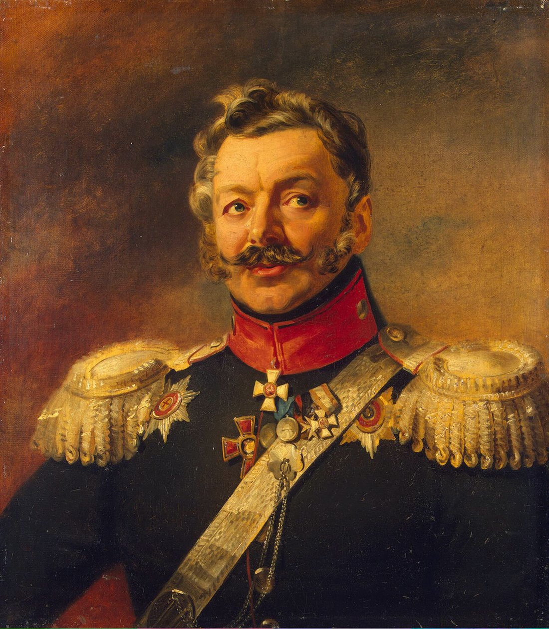 Portret generała hrabiego Piotra Pietrowicza von der Pahlen 1777-1864, przed 1825 r. autorstwa George Dawe