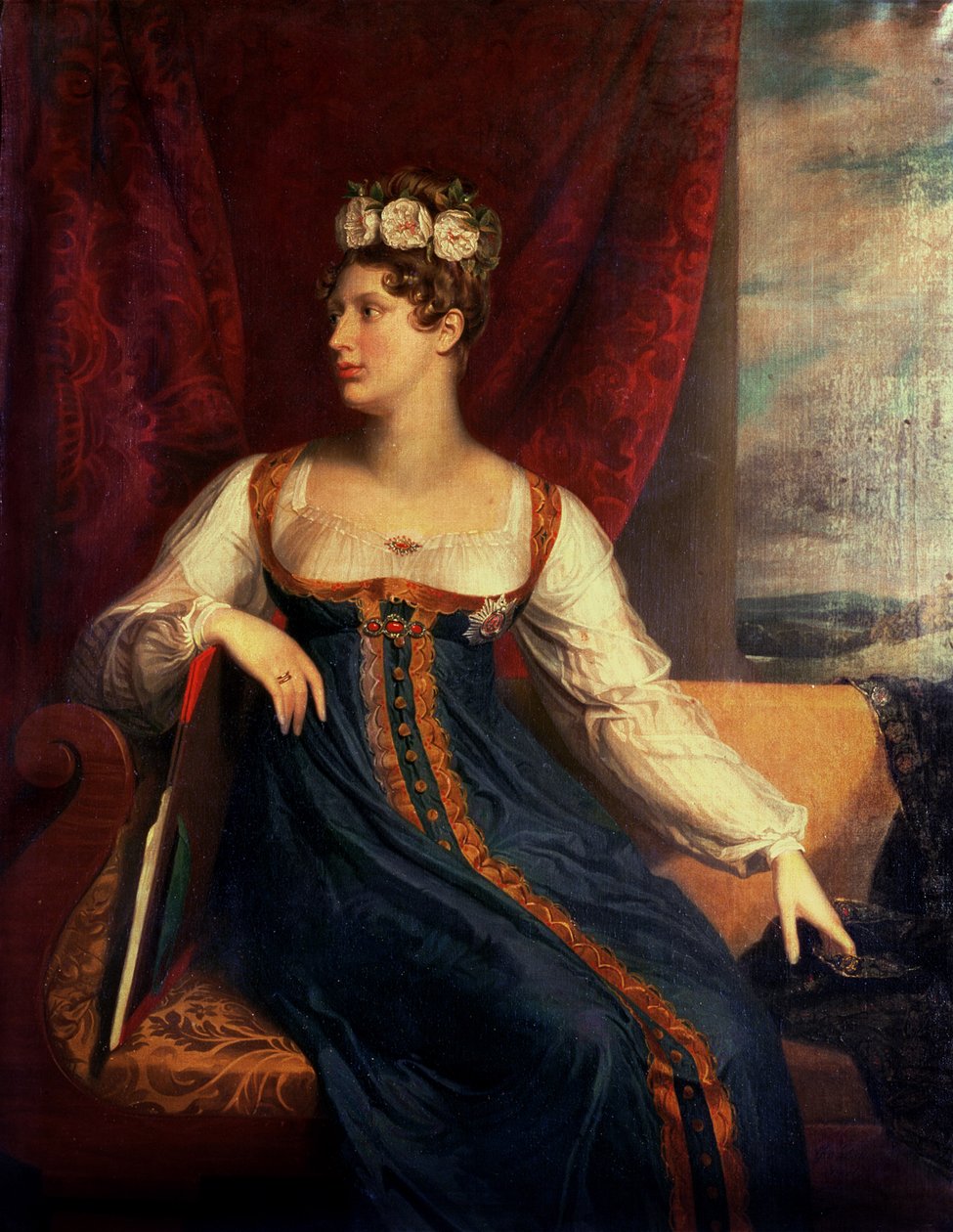 Portret księżniczki Charlotte Augusta z Walii autorstwa George Dawe