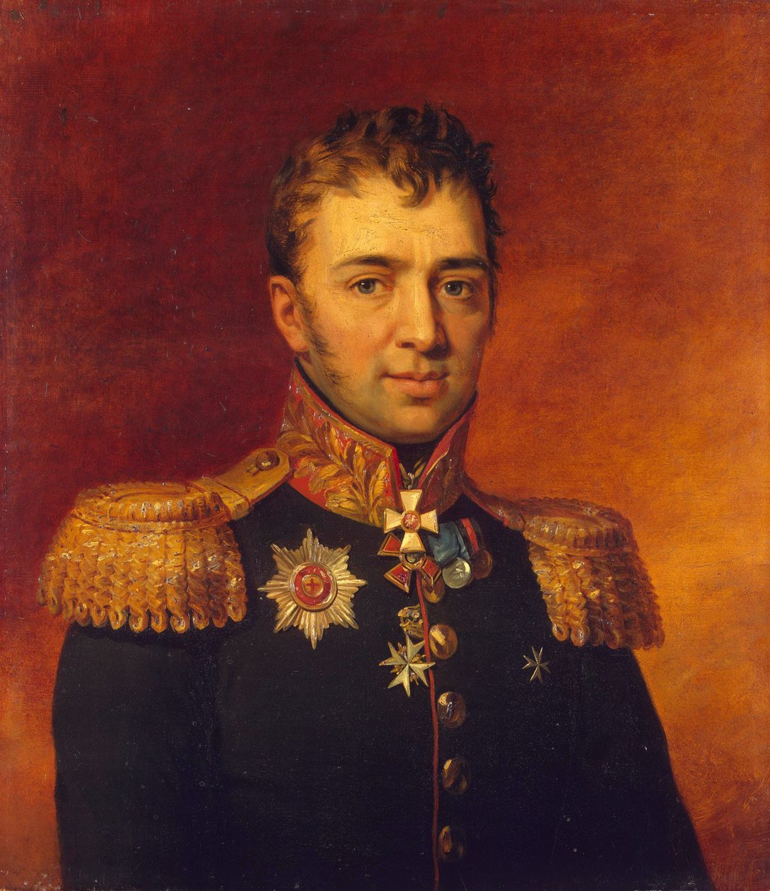 Portret Piotra Gawriłowicza Lichaczowa 1758-1813, przed 1825 r. autorstwa George Dawe