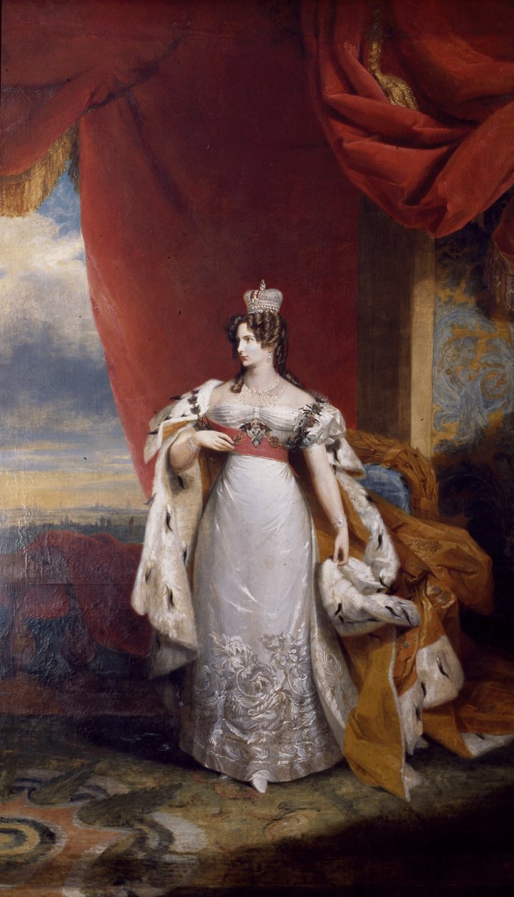 Portret carycy Aleksandry Fiodorowny z Rosji autorstwa George Dawe
