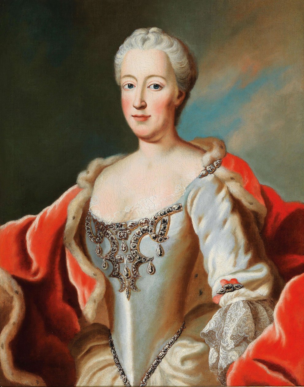 Księżna Maria Anna Józefa Bawarska 1734-1776, margrabina Baden-Baden. autorstwa George Desmarées