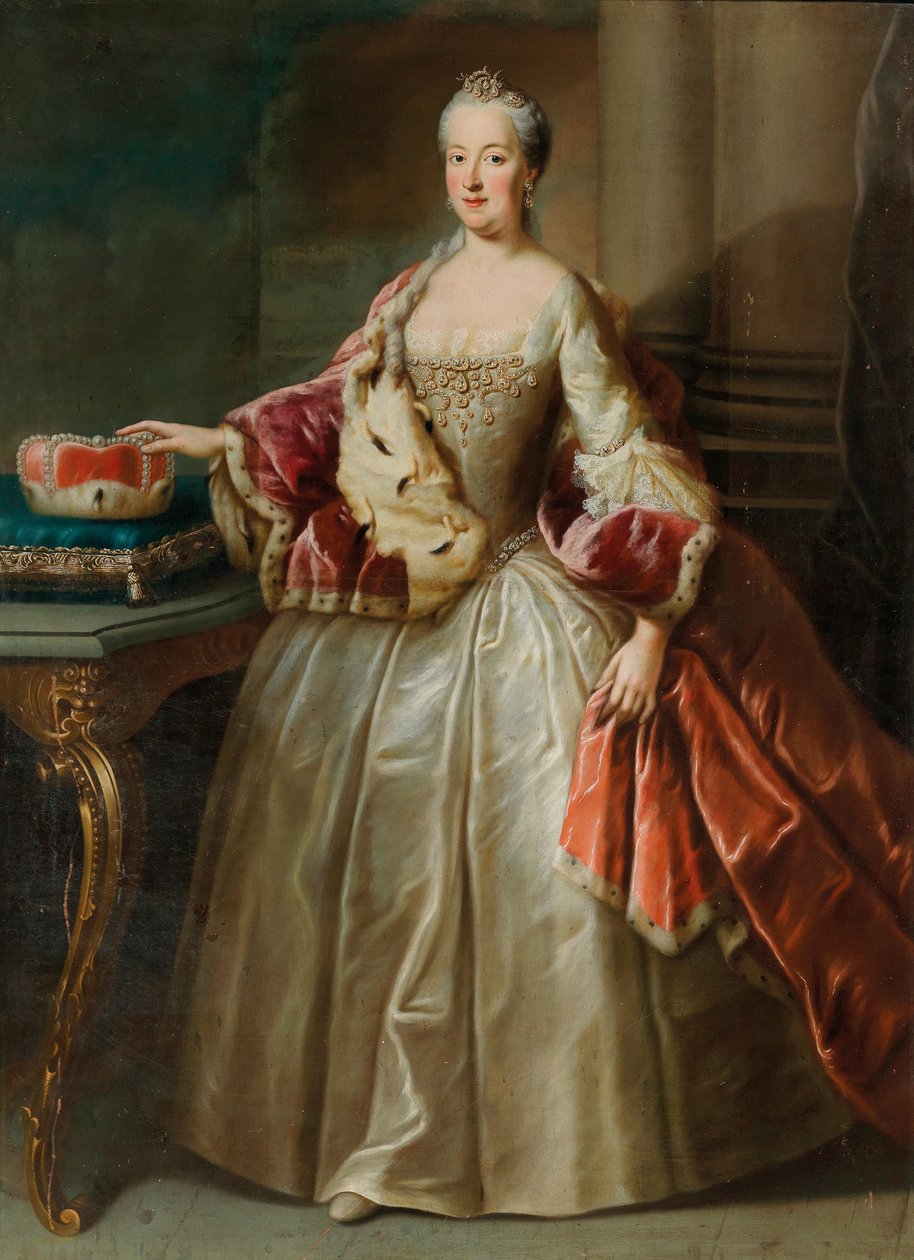 Portret Marii Anny z Pfalz-Sulzbach 1722-1790, księżnej Bawarii. autorstwa George Desmarées