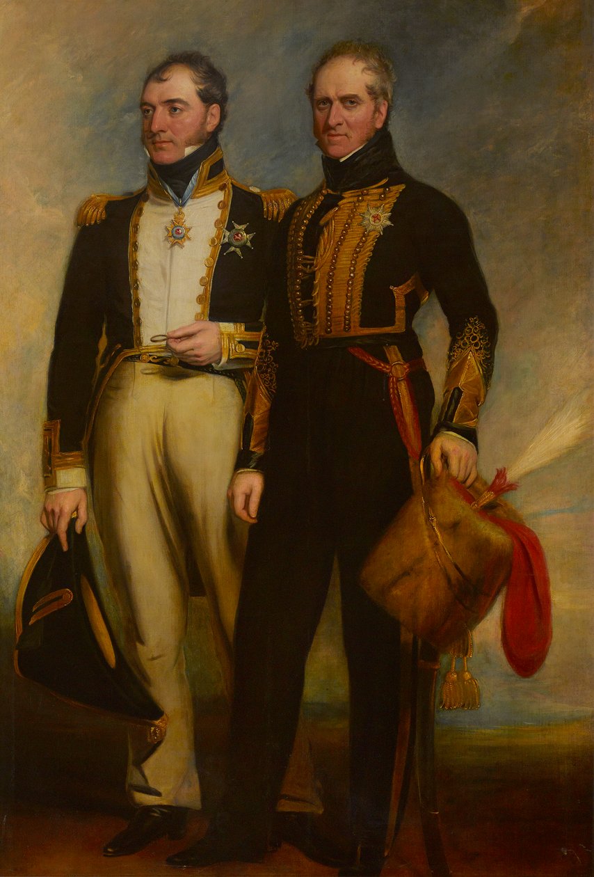 Retrato do Exmo. Charles Paget (1778-1839) e Henry William Pagetpolish autorstwa George Dodgson Tomlinson