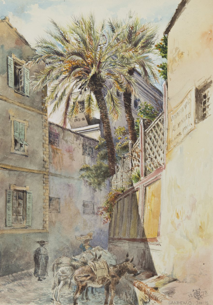 San Remo, 15 stycznia 1878 (wc na papierze) autorstwa George Douglas Tinling