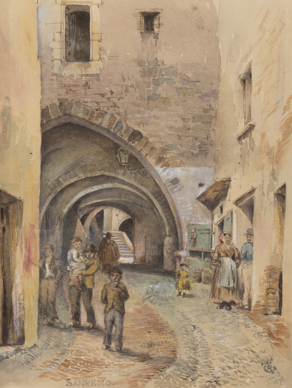 San Remo, 3 stycznia 1878 r. autorstwa George Douglas Tinling