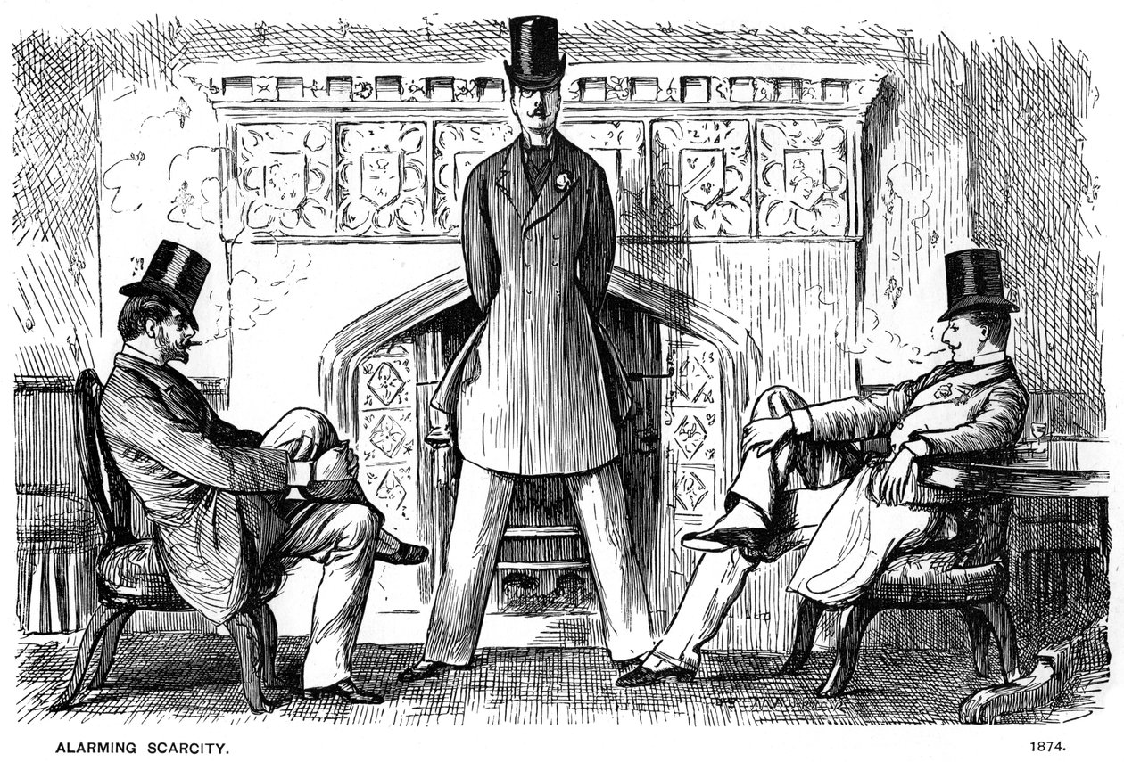 Alarmujący niedobór, 1874 1891 autorstwa George du Maurier