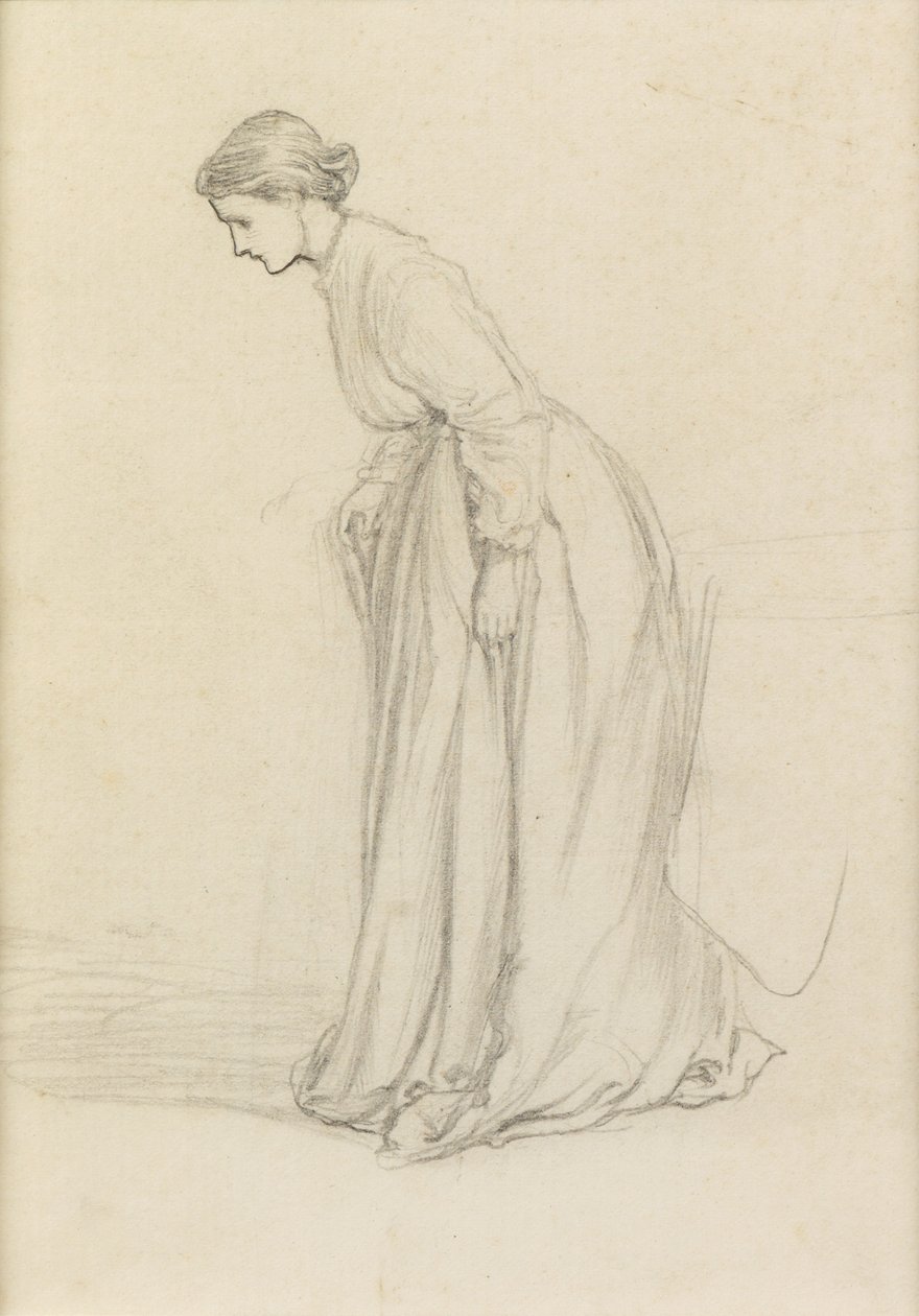 Niepewne kroki (ołówek) autorstwa George du Maurier