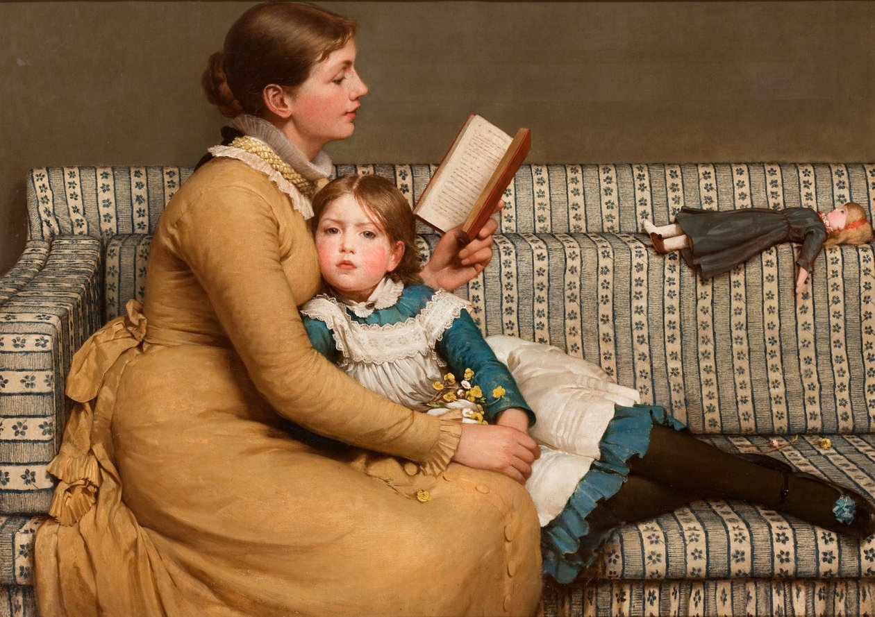 Alicja w Krainie Czarów (olej na płótnie) autorstwa George Dunlop Leslie