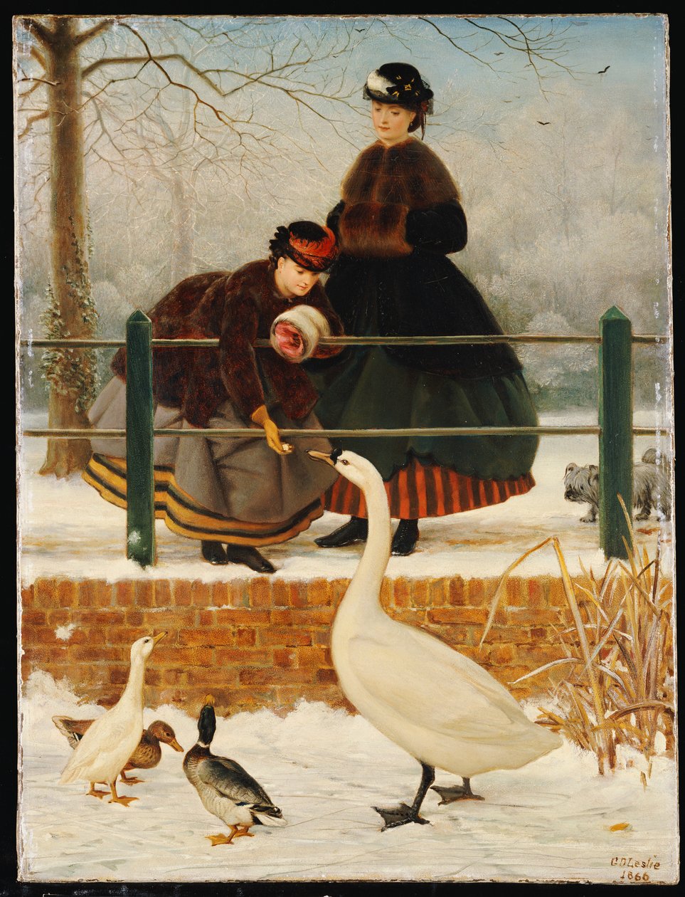 Zamarznięte, 1866 autorstwa George Dunlop Leslie